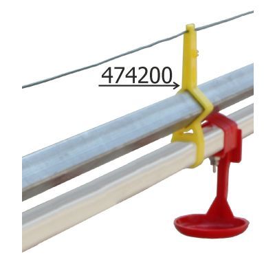 Supporto antisosta per tubo quadro pvc e barra zincata 25 x 25 mm