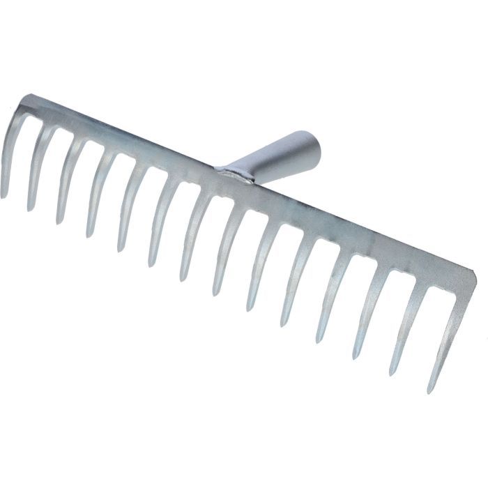 Rastrello Giardino Crisalide® - Rastrello In Polipropilene Curvo Con Manico 150CM, 20 Denti Marrone, Made In Italy, Ideale Per La Cura Del Giardino, Orto Ferramenta Giardino